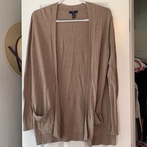 Tan pocket cardigan